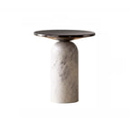 Round Marble Base End Table for Living Room