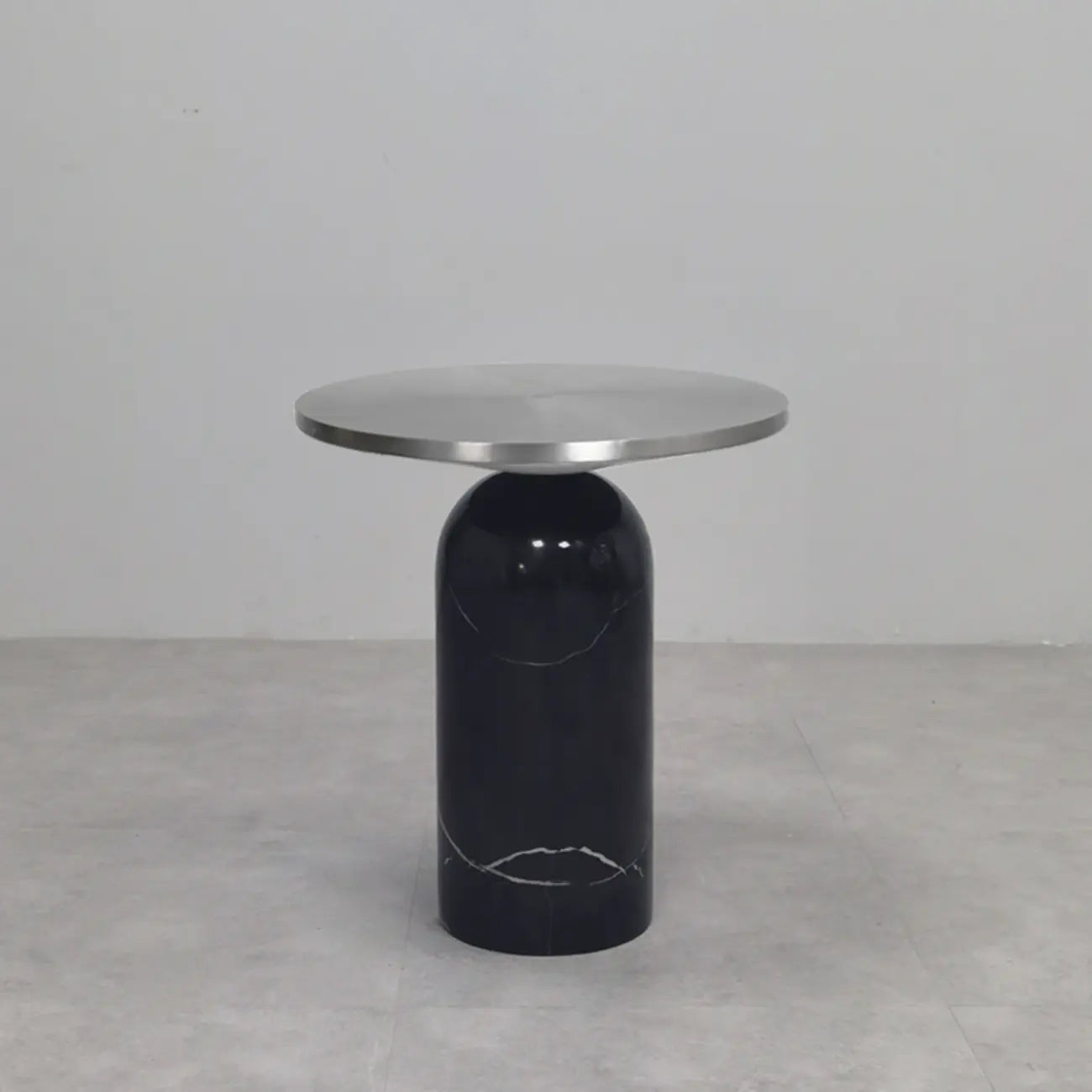 Round Marble Base End Table for Living Room