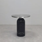 Round Marble Base End Table for Living Room