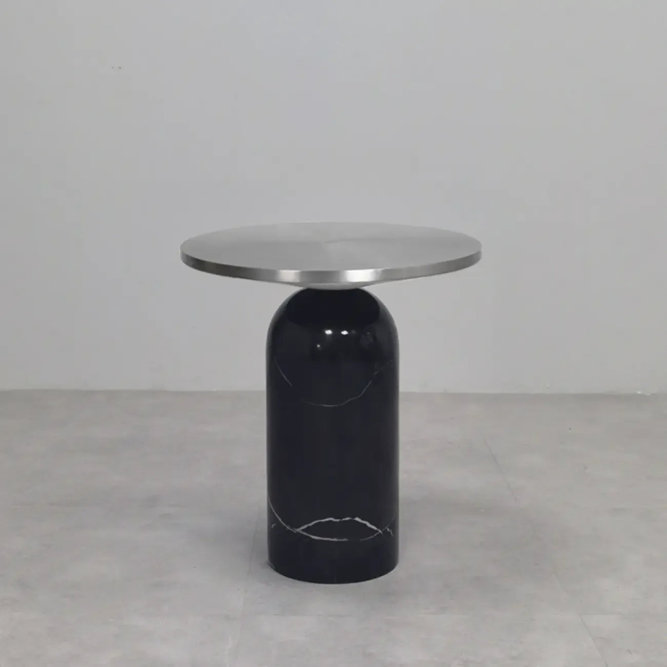 Round Marble Base End Table for Living Room