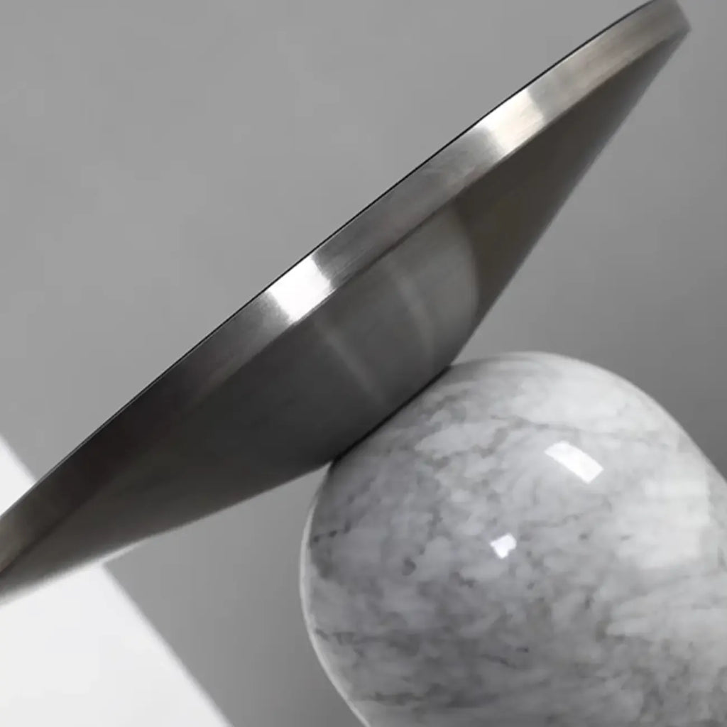 Round Marble Base End Table for Living Room