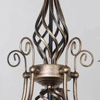Vintage Brass Classic Candelabra Chandelier Height Adjustable