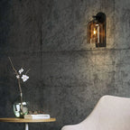1-Light Double Shade Glass Ambient Wall Sconce