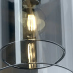 1-Light Double Shade Glass Ambient Wall Sconce