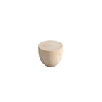 Modern Wooden Drum End Table with Unflip Top for Living Room