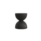 Modern Wooden Drum End Table with Unflip Top for Living Room