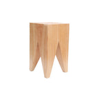 Modern Wooden Drum End Table with Unflip Top for Living Room