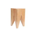 Modern Wooden Drum End Table with Unflip Top for Living Room