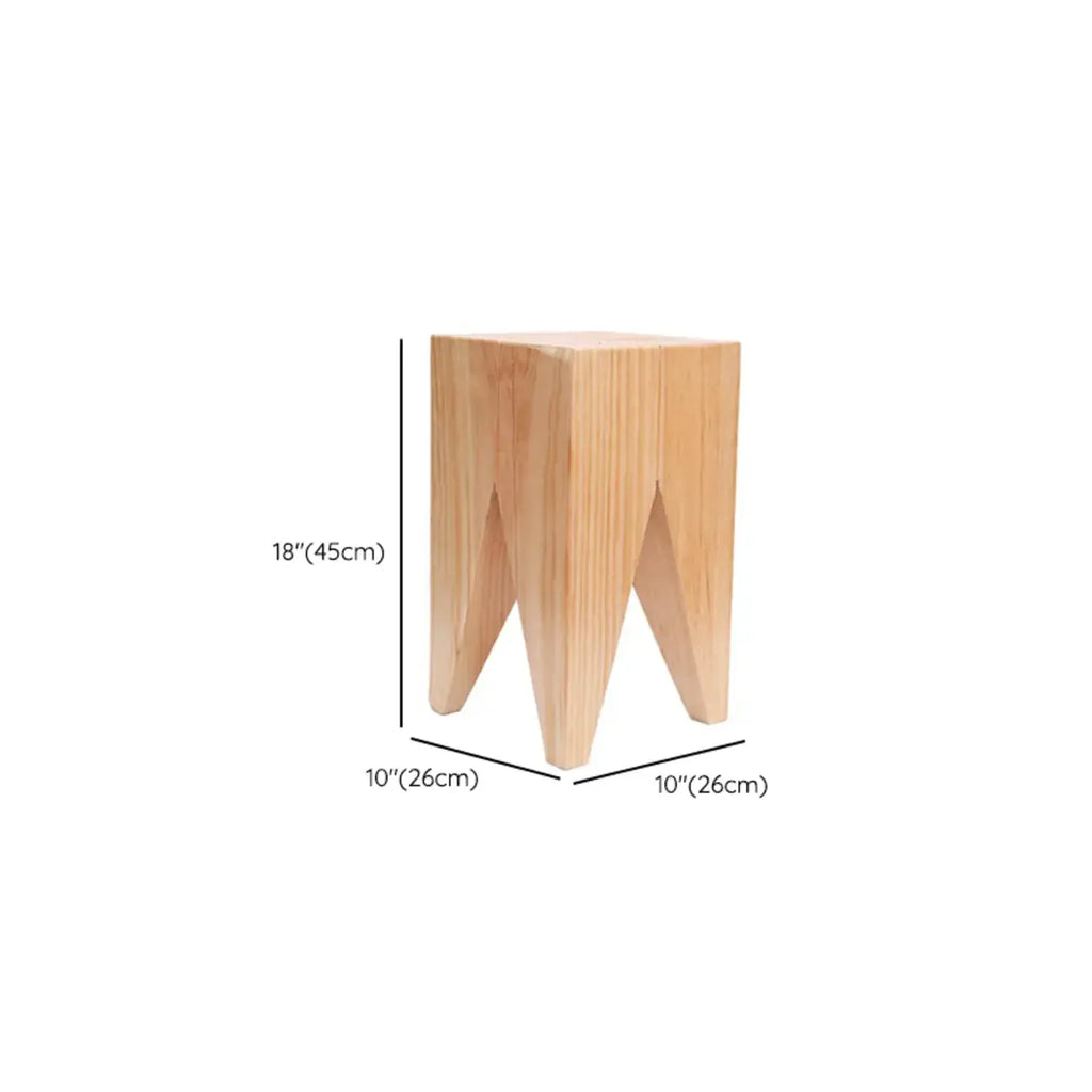 Modern Wooden Drum End Table with Unflip Top for Living Room