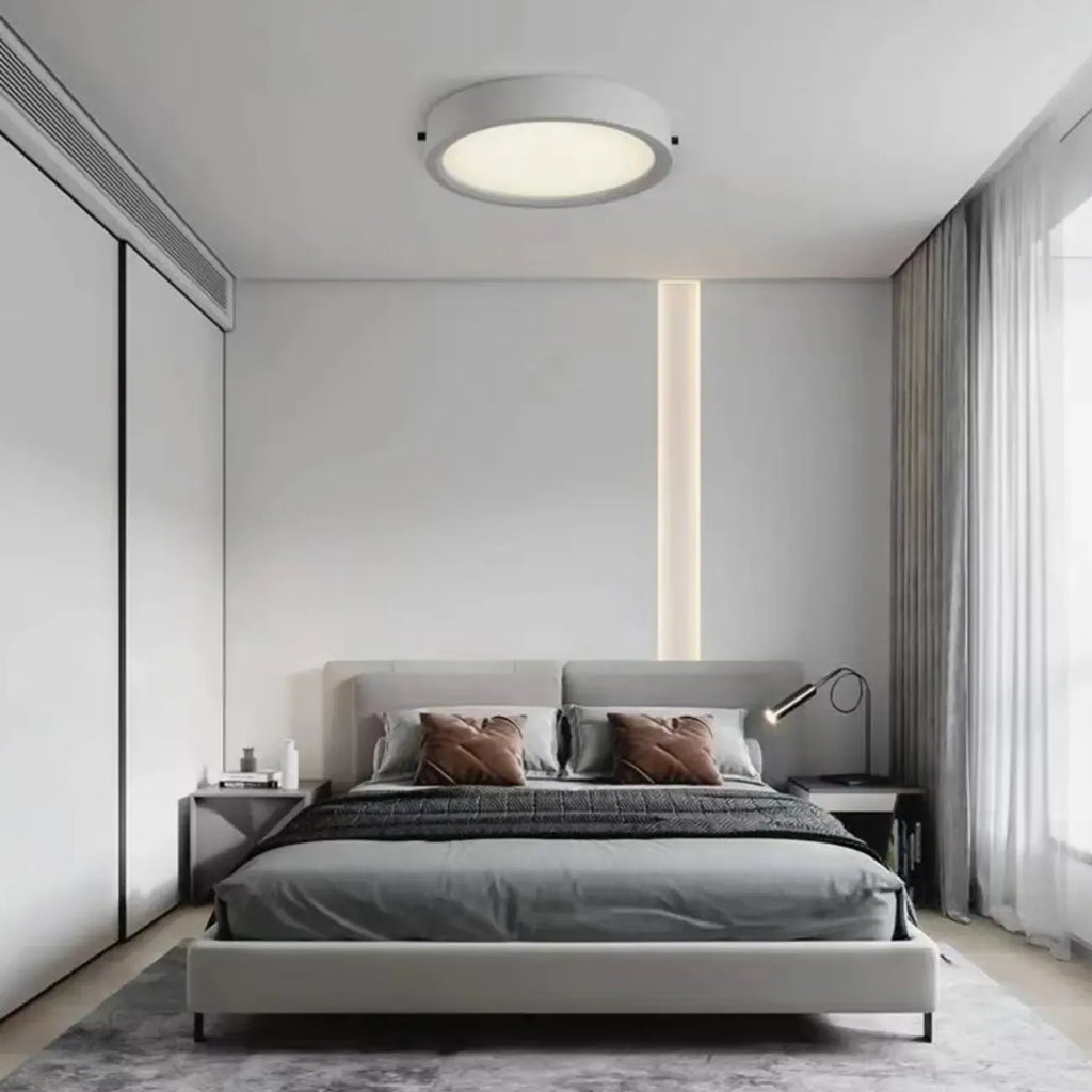 2.5 Circle Warm Flush Mount Ceiling Light for Living Room Decor