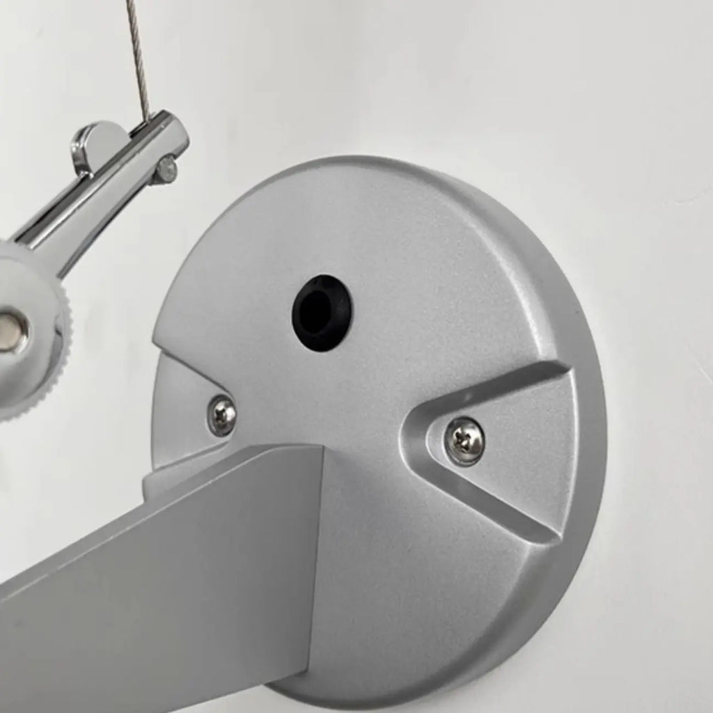 Adjustable Fabric Swing Arm Metal Wall Light for Bedroom