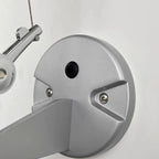 Adjustable Fabric Swing Arm Metal Wall Light for Bedroom