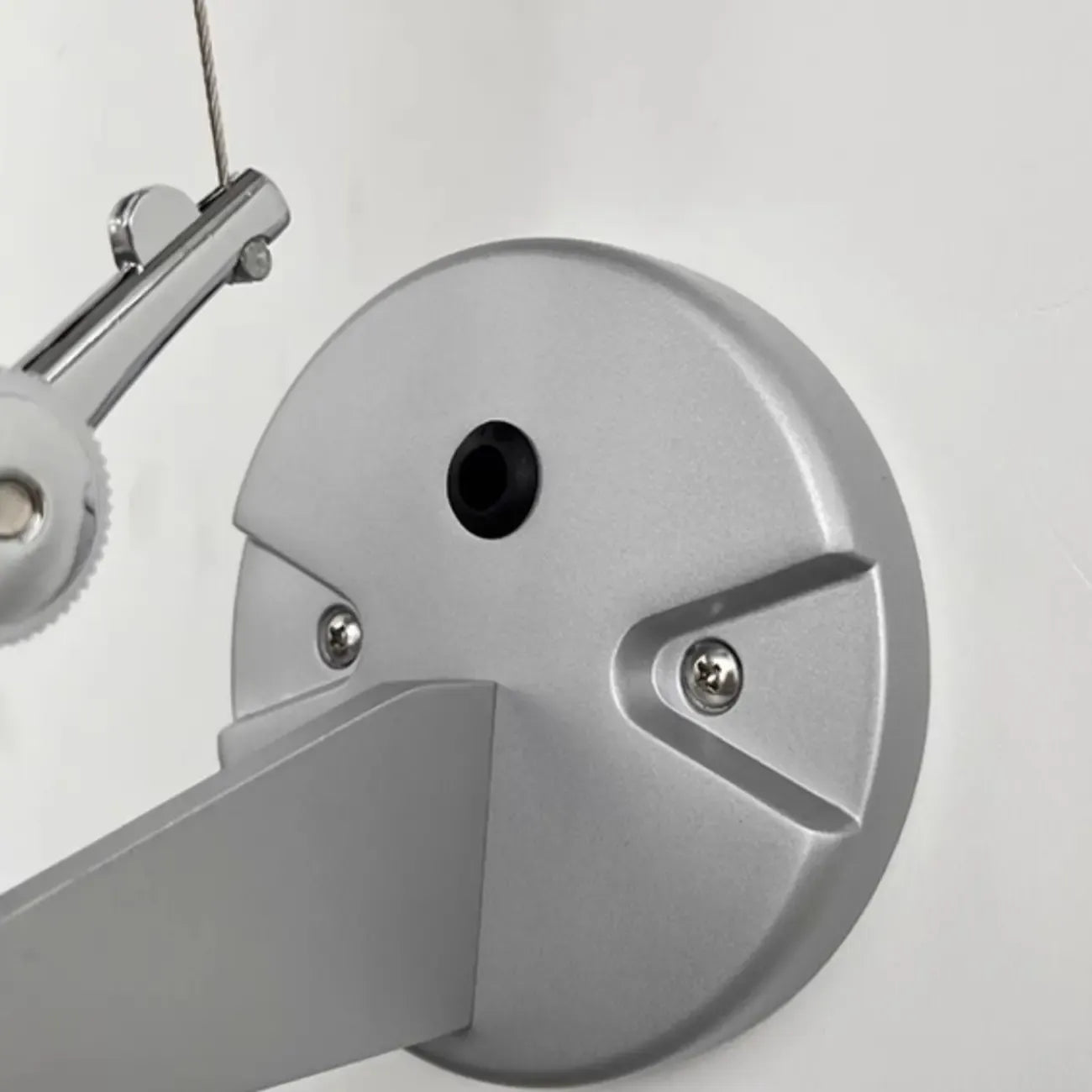 Adjustable Fabric Swing Arm Metal Wall Light for Bedroom