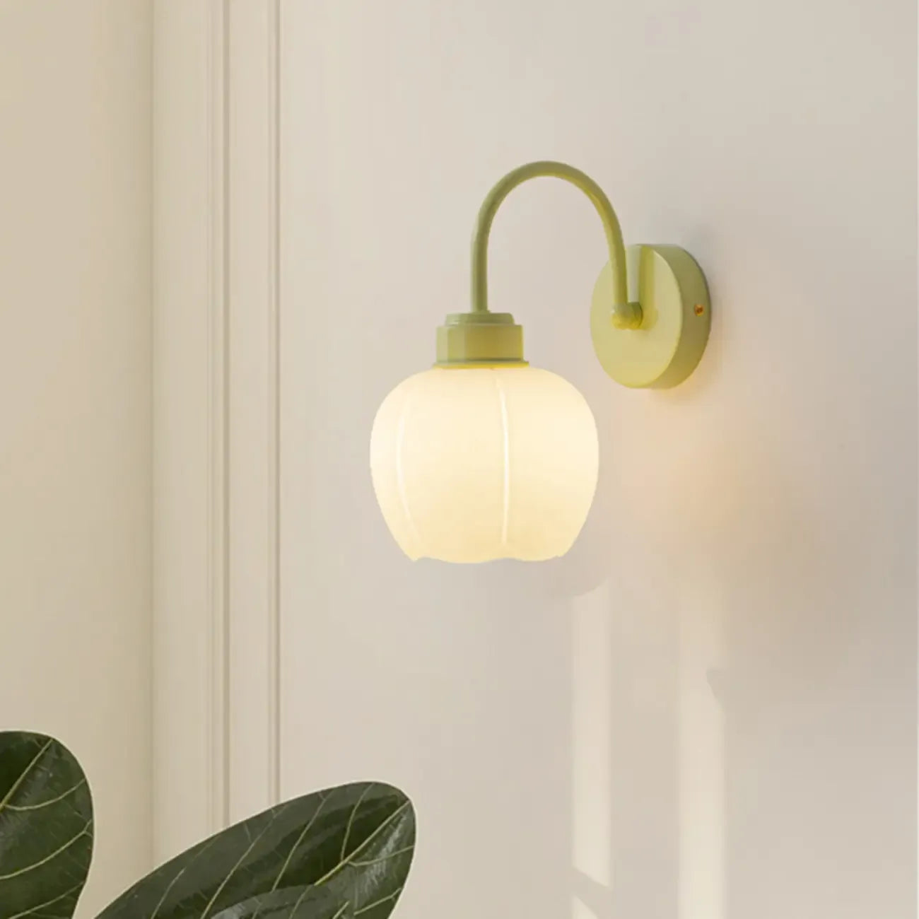 10 to 14 Inch Modern Globe LED Wall Sconce for Bedroom Decor
