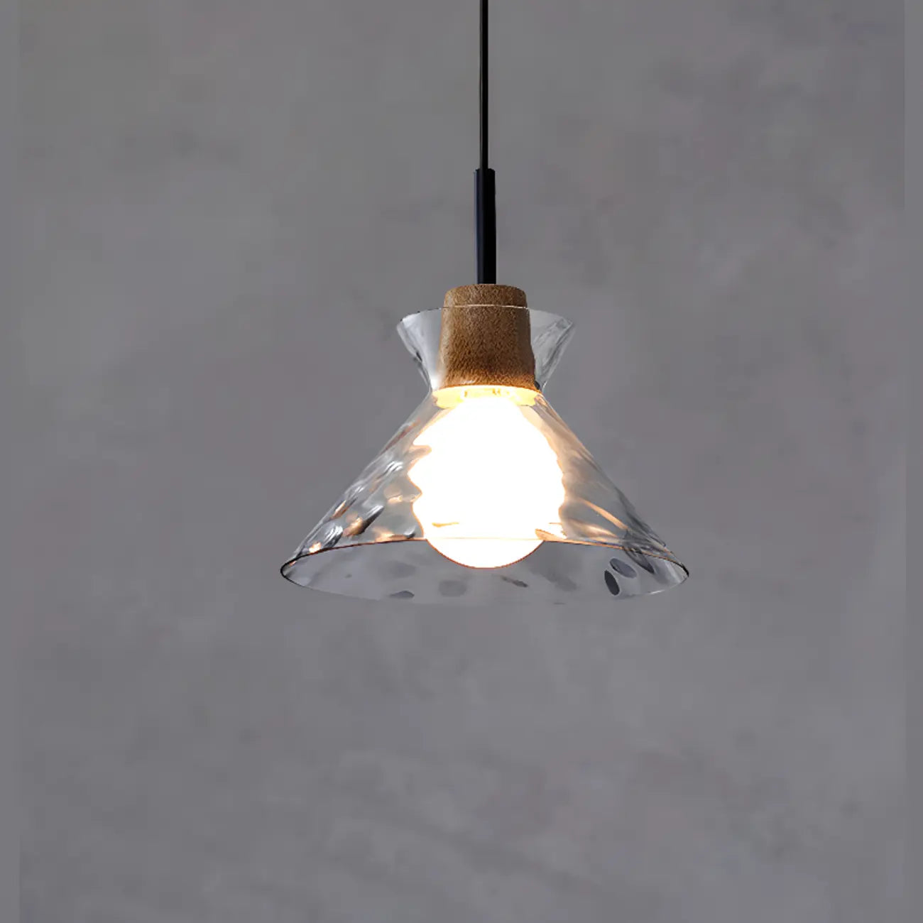 3-Light Clear Glass Island Pendant Light for Kitchen