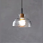 3-Light Clear Glass Island Pendant Light for Kitchen