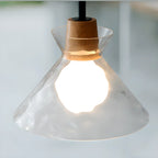 3-Light Clear Glass Island Pendant Light for Kitchen