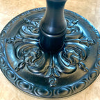 Contemporary Brown Wood Round Side Table