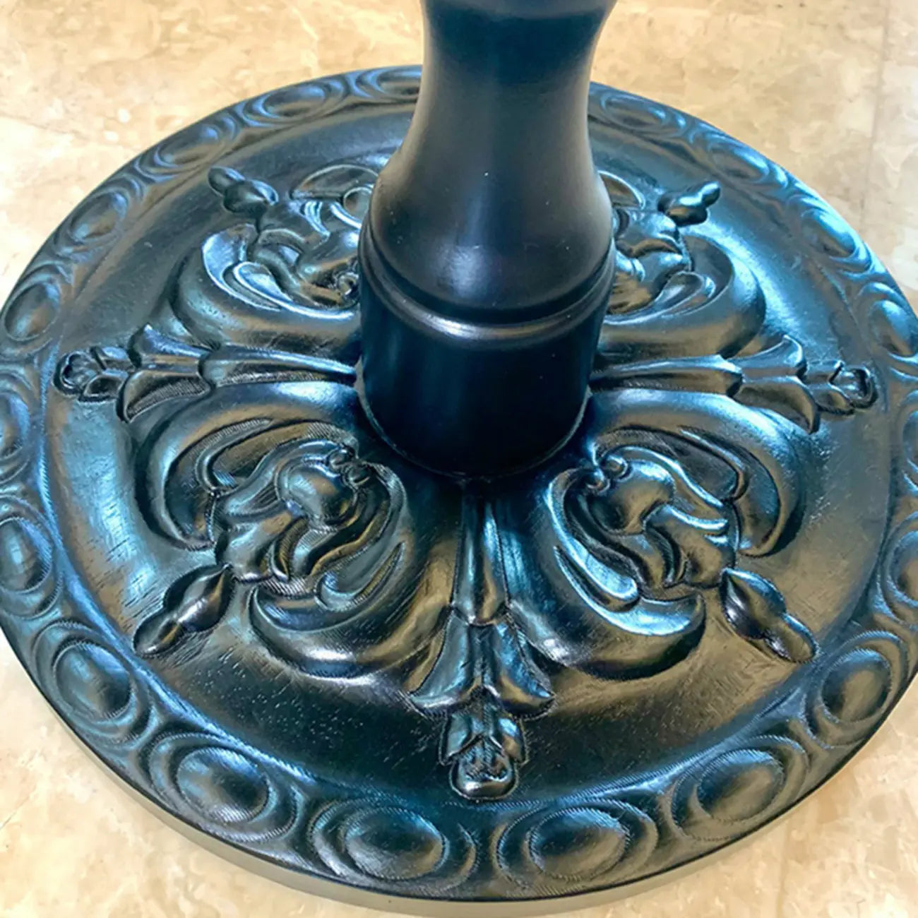 Contemporary Brown Wood Round Side Table