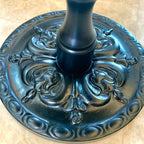 Contemporary Brown Wood Round Side Table