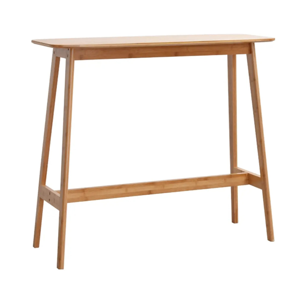 Orbicular Brown Wood Leggy Bar Tables