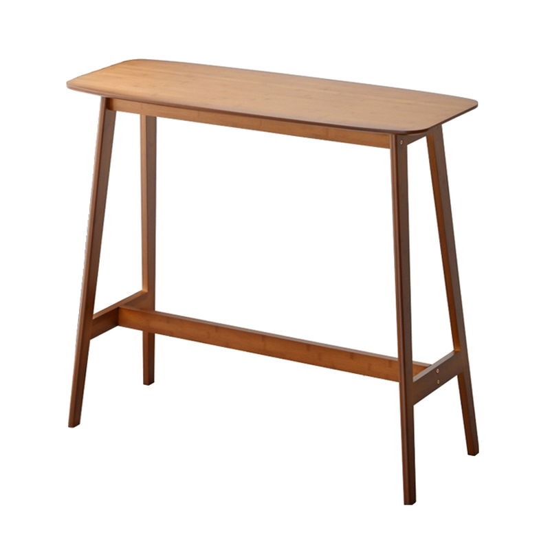 Orbicular Brown Wood Leggy Bar Tables