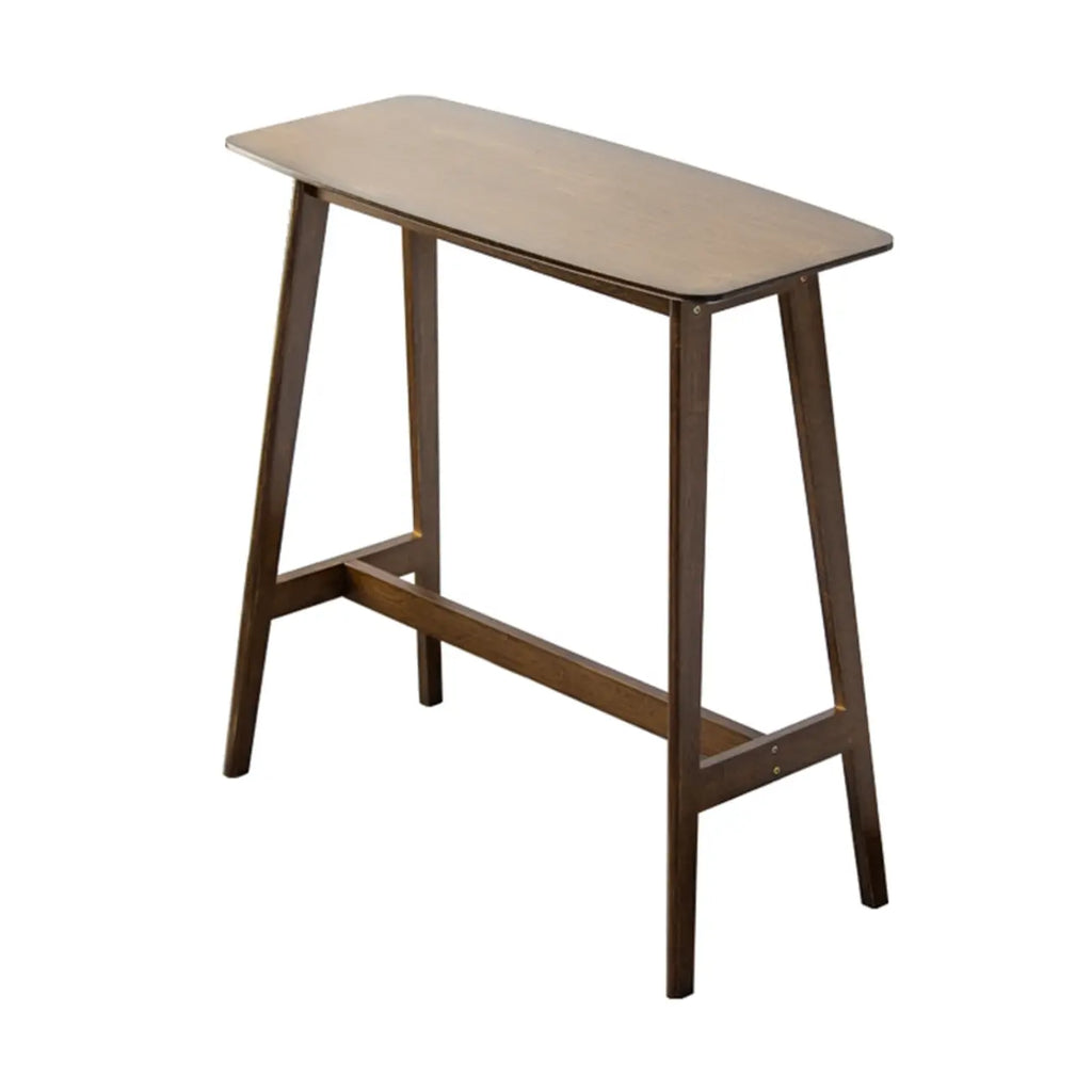 Orbicular Brown Wood Leggy Bar Tables