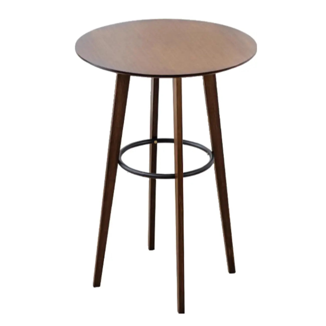 Orbicular Brown Wood Leggy Bar Tables