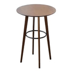 Orbicular Brown Wood Leggy Bar Tables