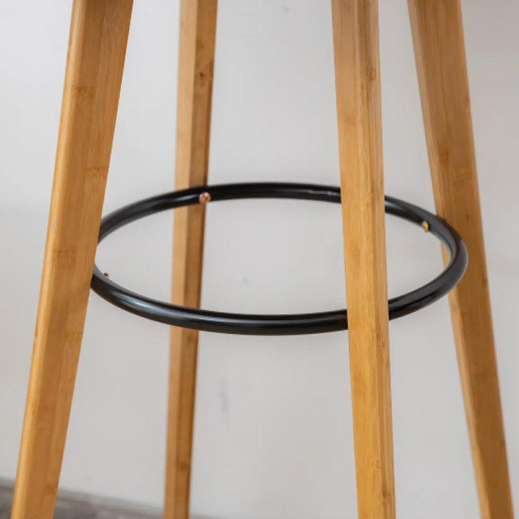 Orbicular Brown Wood Leggy Bar Tables