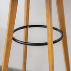 Orbicular Brown Wood Leggy Bar Tables