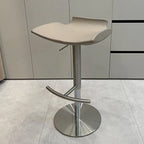 Modern Adjustable Faux Leather Swivel Bar Stools