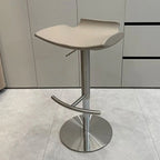 Modern Adjustable Faux Leather Swivel Bar Stools