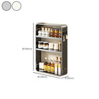 Adjustable Metal Wall-Mounted Kitchen Storage Racks with Hooks