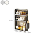 Adjustable Metal Wall-Mounted Kitchen Storage Racks with Hooks