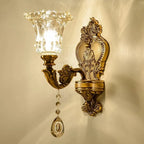 Antique Brass Geometric Indoor Wall Sconce