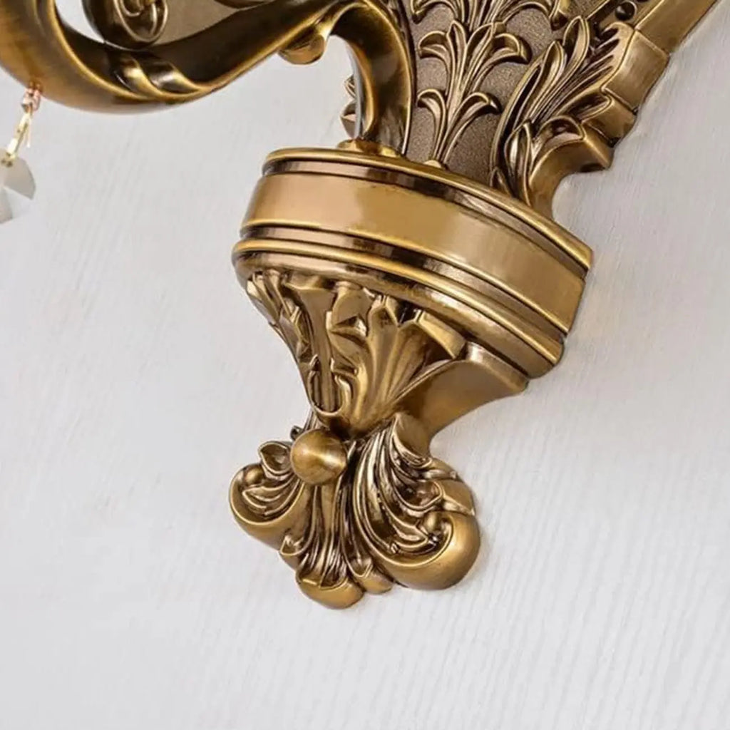 Antique Brass Geometric Indoor Wall Sconce