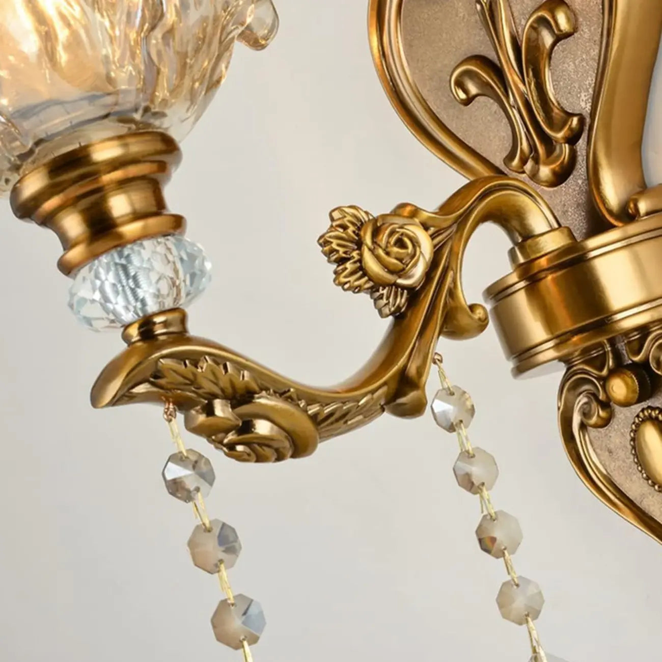 Antique Brass Geometric Indoor Wall Sconce