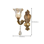 Antique Brass Geometric Indoor Wall Sconce