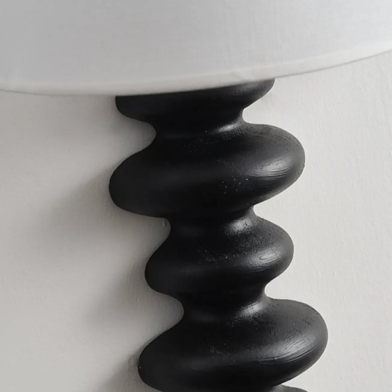 21H Modern Geometric Wooden Wall Sconce with Fabric Shade