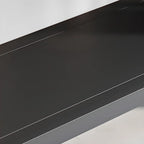 Black Metal 6-Tier Open Back Vertical Bookcase
