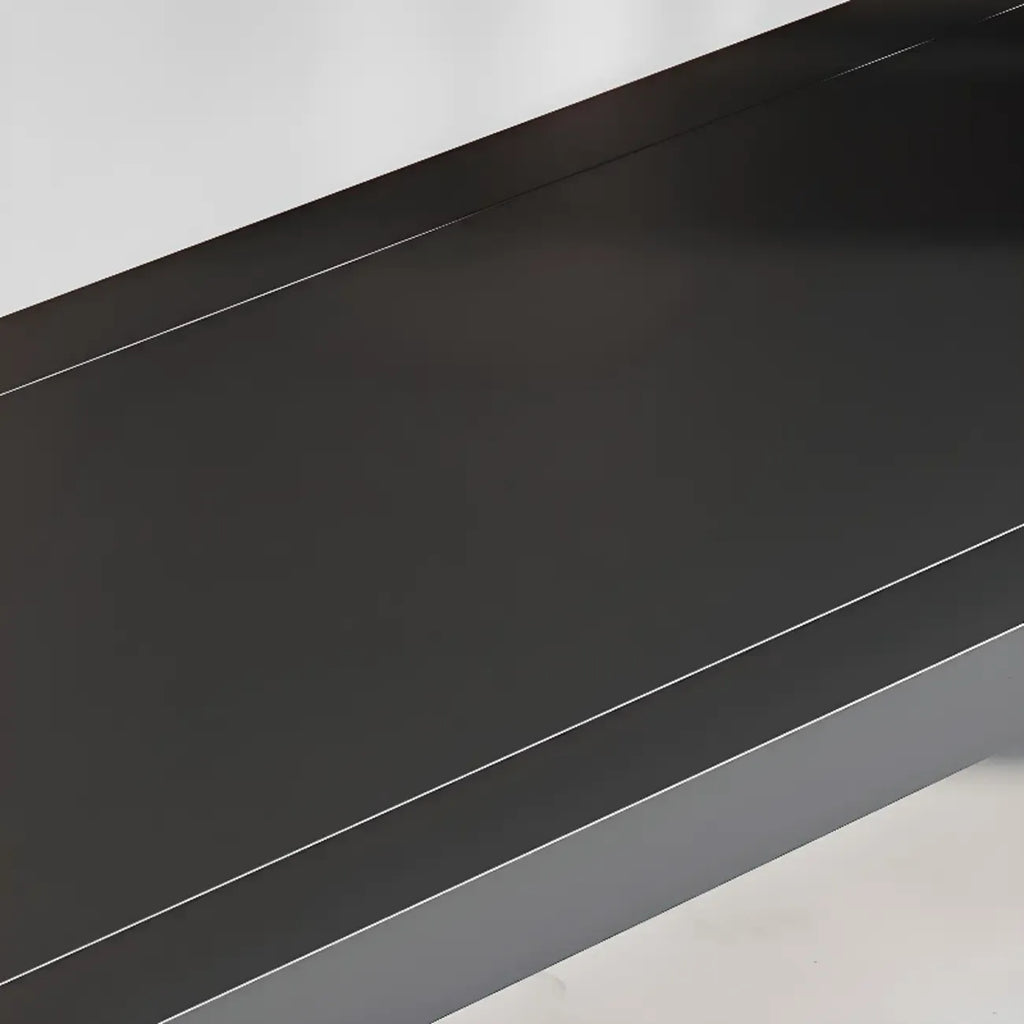 Black Metal 6-Tier Open Back Vertical Bookcase