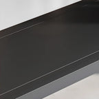 Black Metal 6-Tier Open Back Vertical Bookcase
