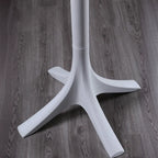 Fashion Synthetic Round White Fixed Top Bar Tables