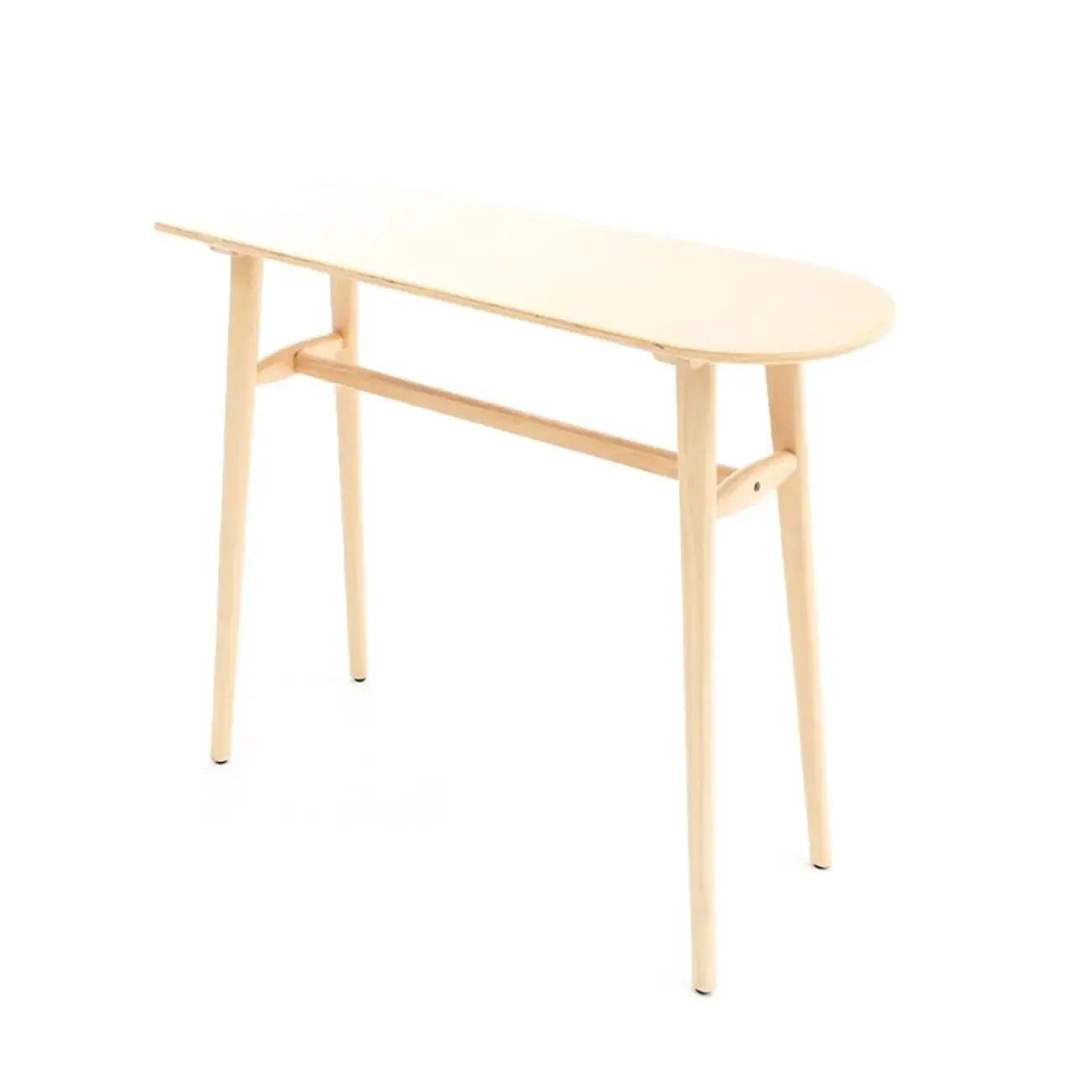 Scandinavian Wooden Freeform Bar Height Table for Dining Room
