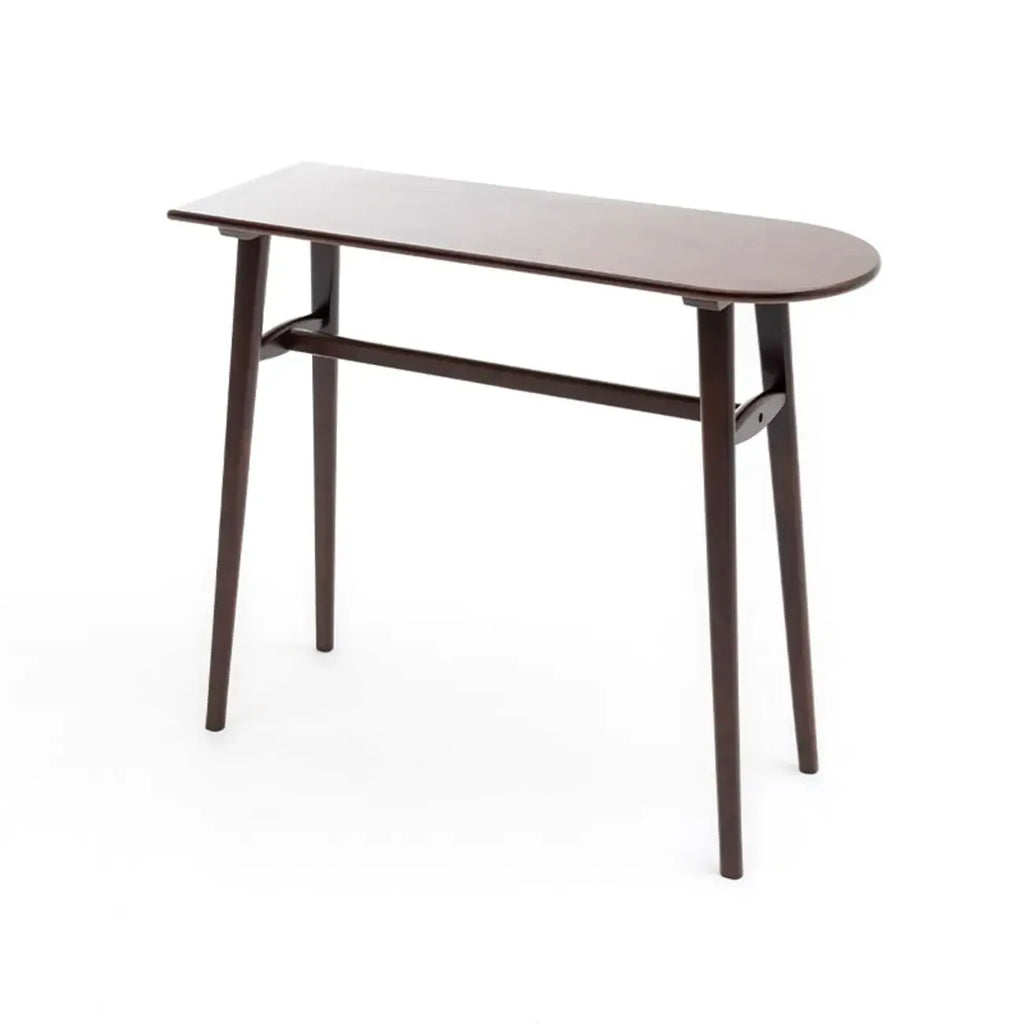 Scandinavian Wooden Freeform Bar Height Table for Dining Room