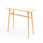 Scandinavian Wooden Freeform Bar Height Table for Dining Room