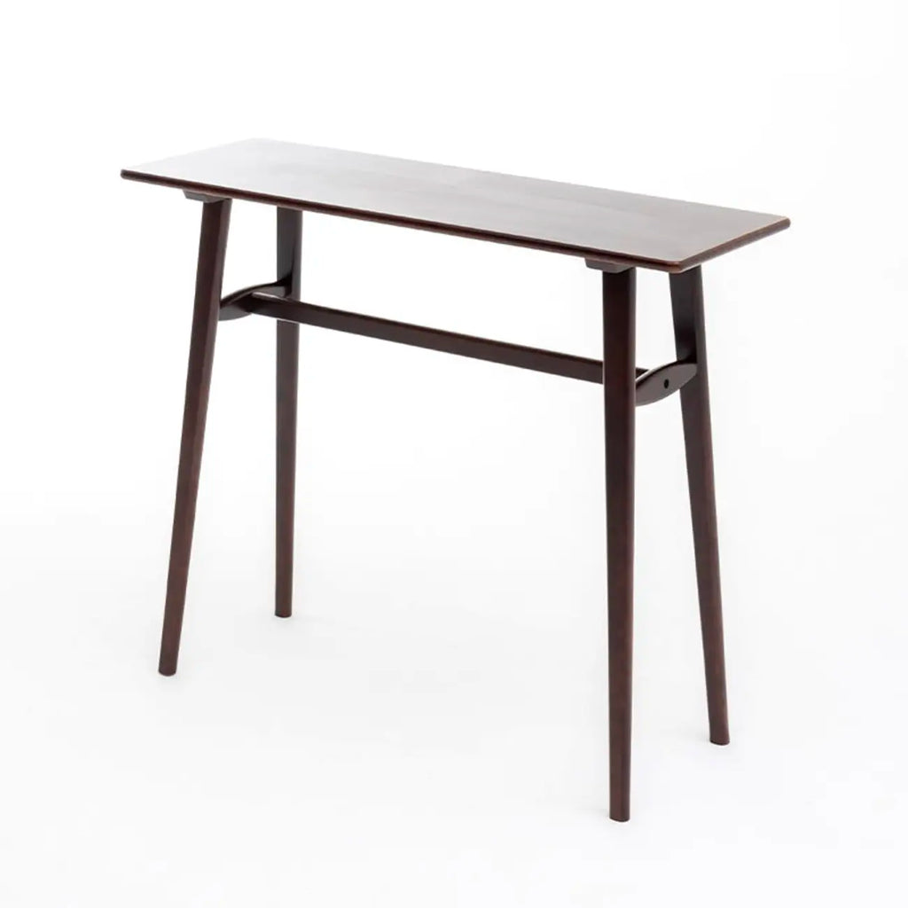 Scandinavian Wooden Freeform Bar Height Table for Dining Room