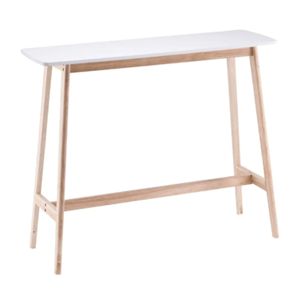 Scandinavian Wooden Freeform Bar Height Table for Dining Room