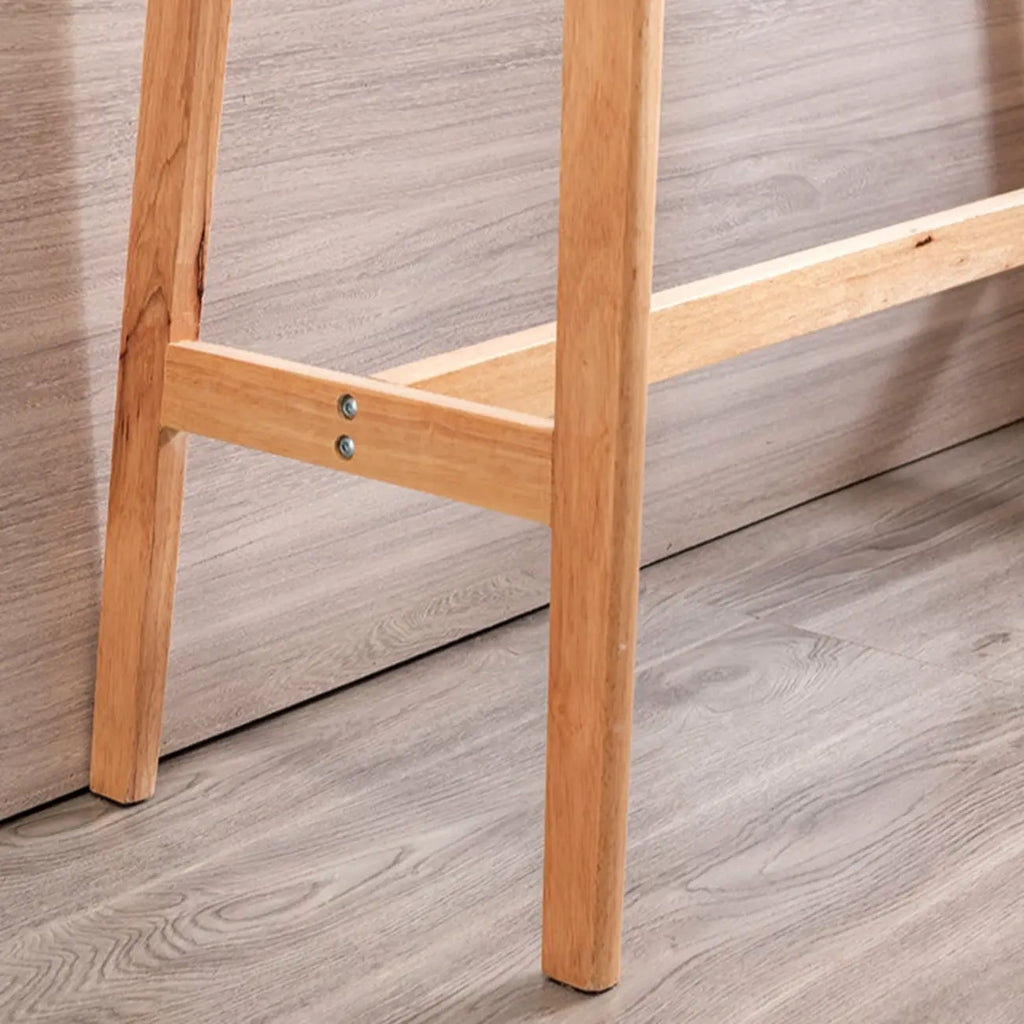Scandinavian Wooden Freeform Bar Height Table for Dining Room